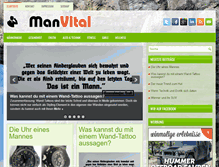 Tablet Screenshot of manvital.com